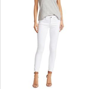 Express Mia Ankle Legging Mid-Rise White
